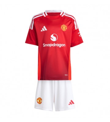 Manchester United Primera Equipación Niños 2024-25 Manga Corta (+ Pantalones cortos)